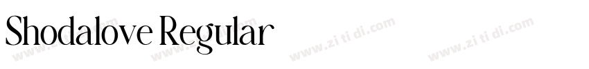 Shodalove Regular字体转换 Shodalove Regular字体转换